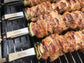 4 Set Premium Shashlik Skewers Set Made of STAINLESS STEEL - Grill Skewers / Meat Skewers / Grill Accessories for the Gas Grill