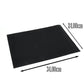 Set of 3 BBQ grill mats &amp; oven mats (black &amp; reusable) by Charma Kaman in size L (24 x 34 cm)